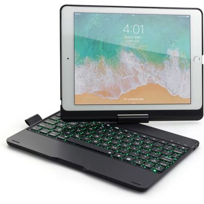 Funda con Teclado Bluetooth YIMGOTTA F102AS para iPad - QWERTY, Ligera Funda con Teclado Bluetooth YIMGOTTA F102AS para iPad - QWERTY, Ligera