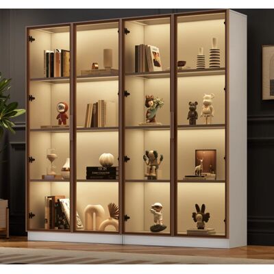 MODFU - LED display cabinet - 80x40x160 cm - Blanc - Display cabinet - Publicité MODFU - LED display cabinet - 80x40x160 cm - Blanc - Display cabinet - Publicité