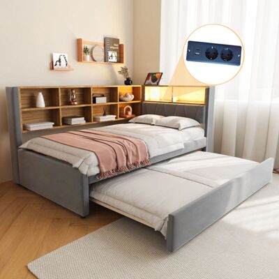 WISHDOR - Letto a castello triplo 90x200 - Blanco - Litera WISHDOR - Letto a castello triplo 90x200 - Blanco - Litera