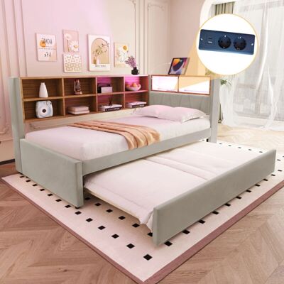 MODFU - Letti estraibili 90x200 - 90x190 - Sofá cama con almacenaje MODFU - Letti estraibili 90x200 - 90x190 - Sofá cama con almacenaje
