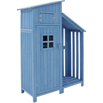 MODFU - Capanno degli attrezzi 124x46x174cm - 1 puerta 1 ventana - Caseta de herramientas MODFU - Capanno degli attrezzi 124x46x174cm - 1 puerta 1 ventana - Caseta de herramientas