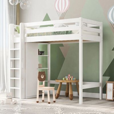 MODFU - 90x200cm - Blanco - Estantes Armario - Litera MODFU - 90x200cm - Blanco - Estantes Armario - Litera
