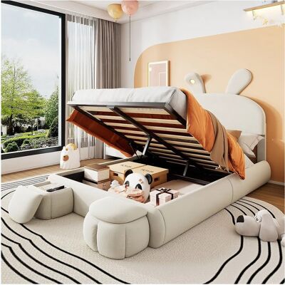 MODFU - Estructura litera 90x200cm - blanco - 90x200cm - litera MODFU - Estructura litera 90x200cm - blanco - 90x200cm - litera