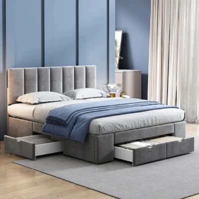 MODFU - Loft bed 140x200 - bureau - armoire - Bed - Publicité MODFU - Loft bed 140x200 - bureau - armoire - Bed - Publicité