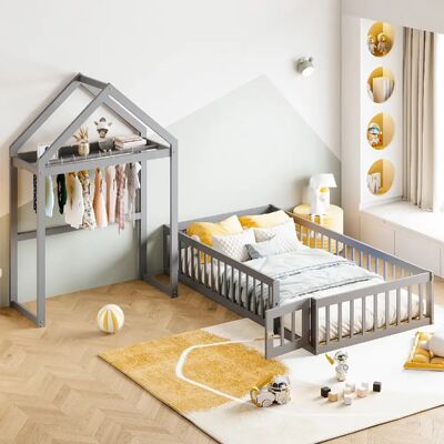 MODFU - 135x74x78 - 3 cajones blanco - carrito isla cocina MODFU - 135x74x78 - 3 cajones blanco - carrito isla cocina