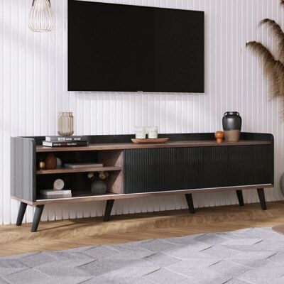 MODFU - Mueble de TV 160x40x58cm - Two-tone - 160x40x58 cm - Mueble para TV MODFU - Mueble de TV 160x40x58cm - Two-tone - 160x40x58 cm - Mueble para TV