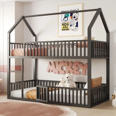 MODFU - Kids bed 90x200 with 2 drawers bunny headboard bouclé - Publicité MODFU - Kids bed 90x200 with 2 drawers bunny headboard bouclé - Publicité