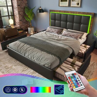 MODFU - Letti con cassetti 140x200 cm - 4 cajones - Bed MODFU - Letti con cassetti 140x200 cm - 4 cajones - Bed