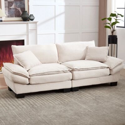 MODFU - Sofá 2 plazas - beige - Sofa MODFU - Sofá 2 plazas - beige - Sofa
