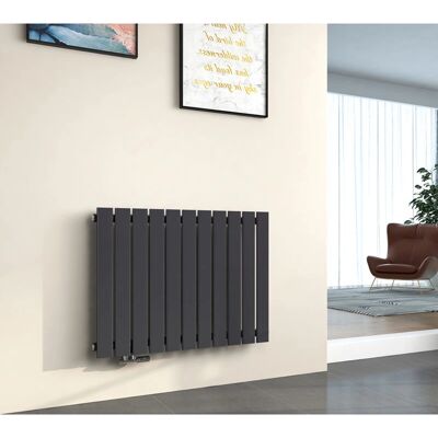 Radiador de agua caliente EMKE - 63x85cm Antracita - Ahorra espacio Radiador de agua caliente EMKE - 63x85cm Antracita - Ahorra espacio