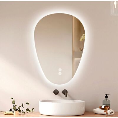 EMKE - Bath Mirror - 3 colores de luz - 80x60 cm - Mirror EMKE - Bath Mirror - 3 colores de luz - 80x60 cm - Mirror