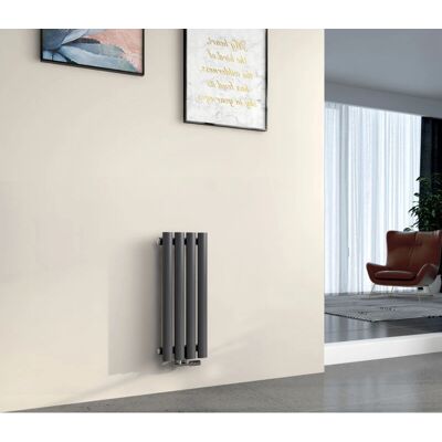 EMKE - 60x24cm - 4-tubo - Antracita - Radiador EMKE - 60x24cm - 4-tubo - Antracita - Radiador