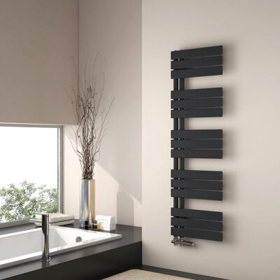 EMKE - 1320x400 - Negro mate - Panel - Calentador de toallas EMKE - 1320x400 - Negro mate - Panel - Calentador de toallas