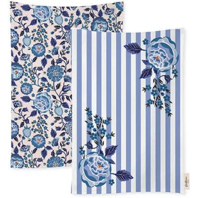 Cath Kidston - Strawberry Garden - Blue - Set of 2 - Tea Towels Cath Kidston - Strawberry Garden - Blue - Set of 2 - Tea Towels