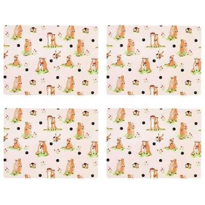 Cath Kidston - Meerkats - Cream - Cork Backed - Placemats Cath Kidston - Meerkats - Cream - Cork Backed - Placemats