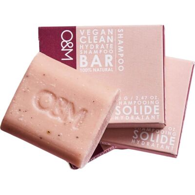 O&M Hydrate Shampoo Bar - Naturlig, 70g, Miljøvenlig O&M Hydrate Shampoo Bar - Naturlig, 70g, Miljøvenlig
