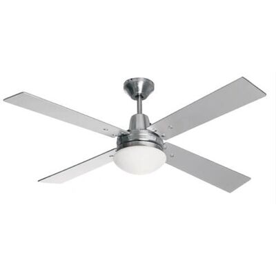 Lucci Air - Airfusion Quest II - Chrome / Argent - Ventilateur de plafond - Publicité Lucci Air - Airfusion Quest II - Chrome / Argent - Ventilateur de plafond - Publicité