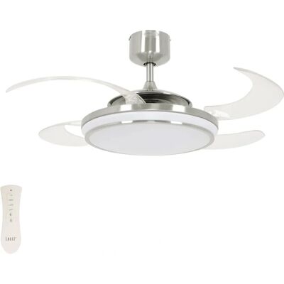 Beacon EVO1 Ventilateur de plafond en Chrome brossé - Ventilateur de plafond - Publicité Beacon EVO1 Ventilateur de plafond en Chrome brossé - Ventilateur de plafond - Publicité