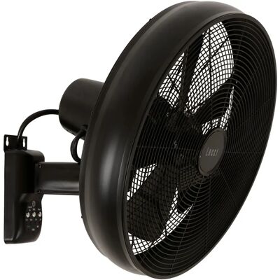 Kaiserkraft Wandventilator 460x460x350mm met afstandsbediening zwart - Wandventilator Kaiserkraft Wandventilator 460x460x350mm met afstandsbediening zwart - Wandventilator