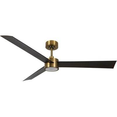 Ventilateur de plafond économe en énergie Climate IV - Laiton antique - 132cm - Publicité Ventilateur de plafond économe en énergie Climate IV - Laiton antique - 132cm - Publicité