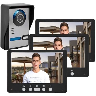 QIEDIE - 7in-Wired-Video-Door-Phone - Video Door Intercom QIEDIE - 7in-Wired-Video-Door-Phone - Video Door Intercom