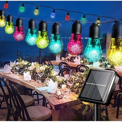 GOTRAYS 7.6m 30LED - Resistente al agua - 8 Modos - Luces de Jardín GOTRAYS 7.6m 30LED - Resistente al agua - 8 Modos - Luces de Jardín