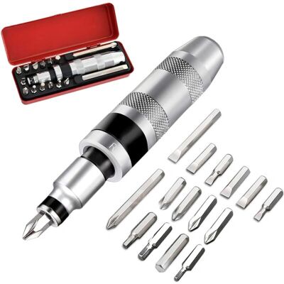 GOTRAYS - 16-piece - Chrome Vanadium - Flat/Hex - Screwdriver kit GOTRAYS - 16-piece - Chrome Vanadium - Flat/Hex - Screwdriver kit
