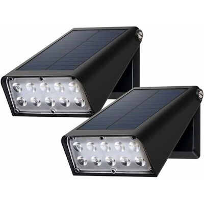 GOTRAYS - Lámparas solares de pared exteriores - 2-Pack - Lámparas de pared GOTRAYS - Lámparas solares de pared exteriores - 2-Pack - Lámparas de pared