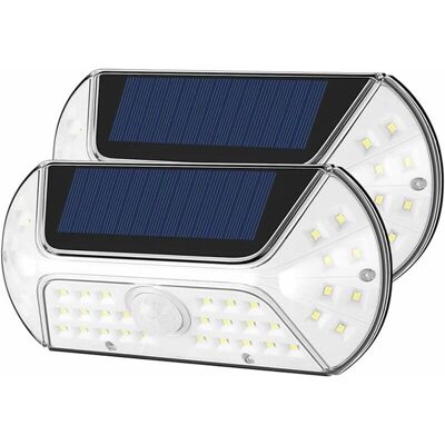 GOTRAYS - 2-pack - IP65 - PIR - Luminaria solar exterior GOTRAYS - 2-pack - IP65 - PIR - Luminaria solar exterior