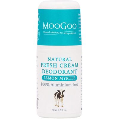 MooGoo Lemon Myrtle Natural Fresh Cream Deodorant - 60ml MooGoo Lemon Myrtle Natural Fresh Cream Deodorant - 60ml