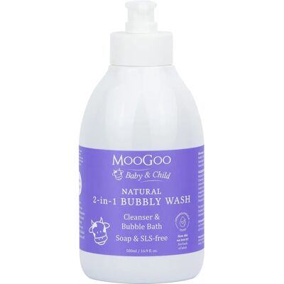MooGoo Brand Model Natural 2-in-1 Bubbly Wash - 500ml MooGoo Brand Model Natural 2-in-1 Bubbly Wash - 500ml