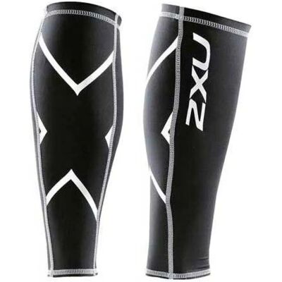 2XU Noir/Blanc Genouillères de compression - Genouillères - Publicité 2XU Noir/Blanc Genouillères de compression - Genouillères - Publicité