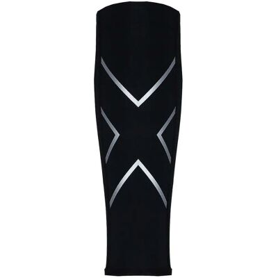 2XU Svart/Hvit Grafisk Logo Fleksibel Pustende Leggvarmere 2XU Svart/Hvit Grafisk Logo Fleksibel Pustende Leggvarmere
