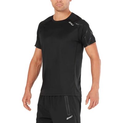 2XU Zwarte korte mouw T-shirt - BSR Active 2XU Zwarte korte mouw T-shirt - BSR Active