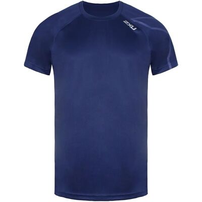 2XU Marineblauw Kort Mouw T-Shirt - Prestaties & Comfort 2XU Marineblauw Kort Mouw T-Shirt - Prestaties & Comfort