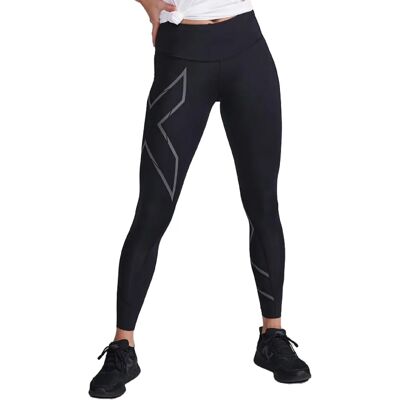 2xu Kvinners Light Speed Mid-Rise Comptight - Svart/Refleks - Kompresjonstights 2xu Kvinners Light Speed Mid-Rise Comptight - Svart/Refleks - Kompresjonstights