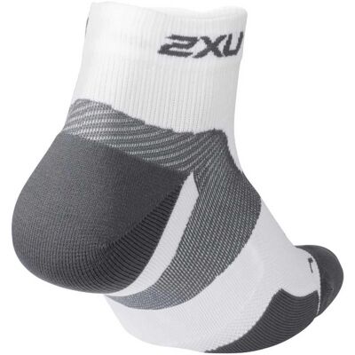 Chaussettes 2XU Vectr Cush 1/4 - Blanc - Chaussettes - Publicité Chaussettes 2XU Vectr Cush 1/4 - Blanc - Chaussettes - Publicité