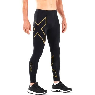 2XU Herre Light Speed Kompresjonstights - Svart/Gull Reflekterende 2XU Herre Light Speed Kompresjonstights - Svart/Gull Reflekterende