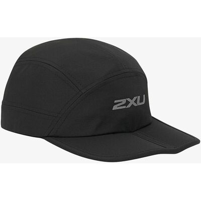 2XU - Juoksulippis Packable Run Cap - Musta - One Size Herr Svart/silver reflekterande - Löparkeps 2XU - Juoksulippis Packable Run Cap - Musta - One Size Herr Svart/silver reflekterande - Löparkeps
