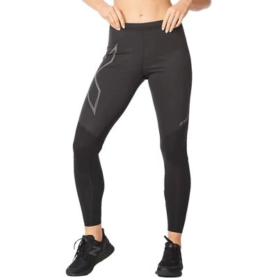 2XU Tights de Compression Défense contre le Vent Femmes Noir Reflectif - Publicité 2XU Tights de Compression Défense contre le Vent Femmes Noir Reflectif - Publicité