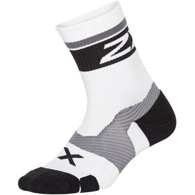 2XU Calzini Unisex Vectr Cushion Crew Bianco/Nero - Taglia Piccola - Calze 2XU Calzini Unisex Vectr Cushion Crew Bianco/Nero - Taglia Piccola - Calze
