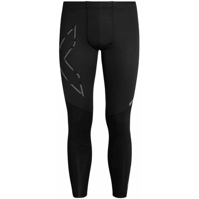 2XU Black/Silver Compression Tights - Mens Wind Defence 2XU Black/Silver Compression Tights - Mens Wind Defence