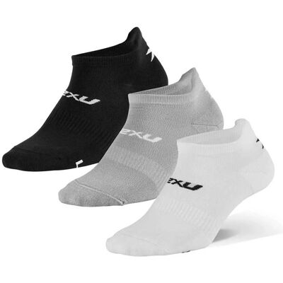 2XU - Ankelsokker 3-pak - Sort - Fugttransporterende 2XU - Ankelsokker 3-pak - Sort - Fugttransporterende