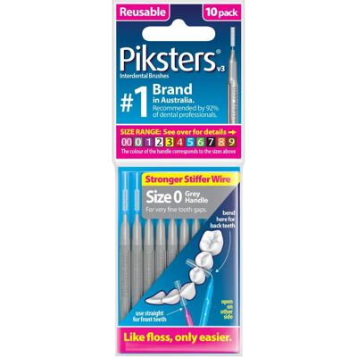Piksters 0,35 mm Interdentalbürste - Packung mit 10 Piksters 0,35 mm Interdentalbürste - Packung mit 10