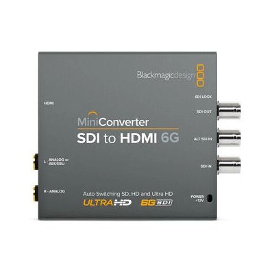 Blackmagic Design Mini Converter SDI til HDMI 6G - 4K signalomformer Blackmagic Design Mini Converter SDI til HDMI 6G - 4K signalomformer