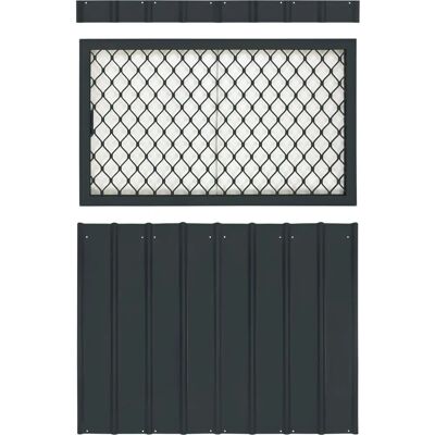 Globel Fenster-Set 124 x 75 cm anthrazit - Fenster-Set Globel Fenster-Set 124 x 75 cm anthrazit - Fenster-Set