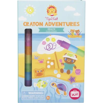 Tiger Tribe 3760640 Neon-Farbset - Strand - Malbuch & Buntstifte Tiger Tribe 3760640 Neon-Farbset - Strand - Malbuch & Buntstifte