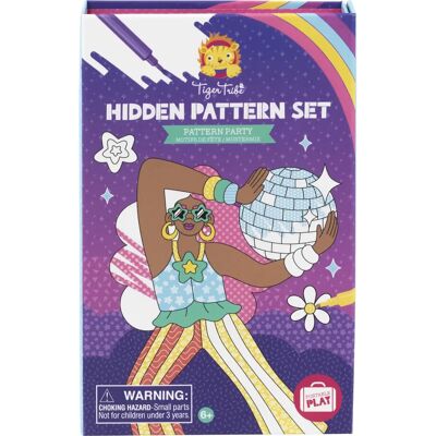 Tiger Tribe TT0288 Hidden Pattern Coloring Book - Color & Create Tiger Tribe TT0288 Hidden Pattern Coloring Book - Color & Create