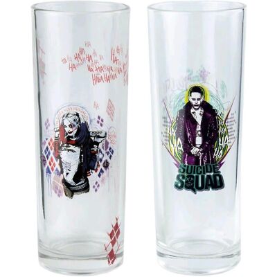 Suicide Squad Petit Monstre du Papa - Tumbler 2P Transparent - Publicité Suicide Squad Petit Monstre du Papa - Tumbler 2P Transparent - Publicité