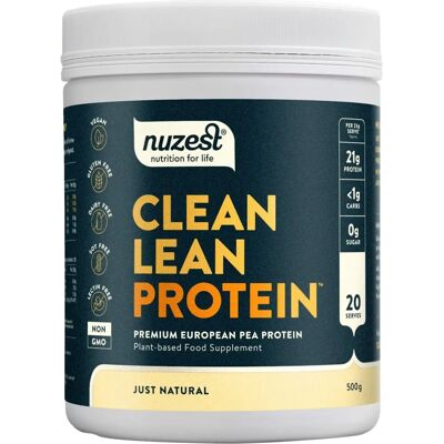 Nuzest Naturalne Izolaty Białka Groszku 500g - Roślinny Białkowy Proszek Nuzest Naturalne Izolaty Białka Groszku 500g - Roślinny Białkowy Proszek